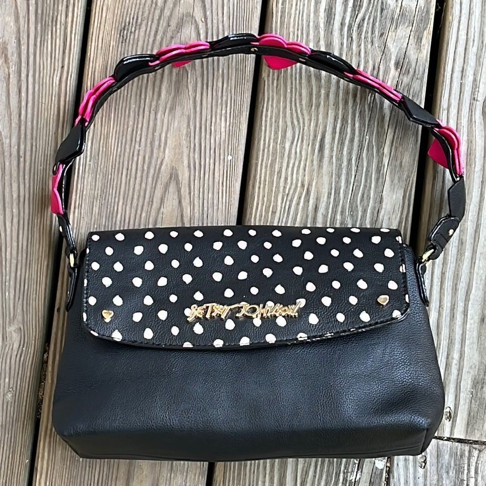 Betsey Johnson shoulder bag 12”x7”x13”